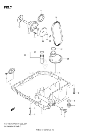 Oil Pan - Oil Pump Schematic