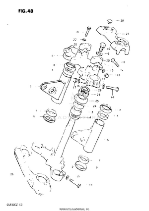 Steering Stem (model Z) Schematic