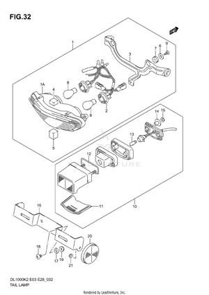 Tail Lamp (model K2/k3) Schematic