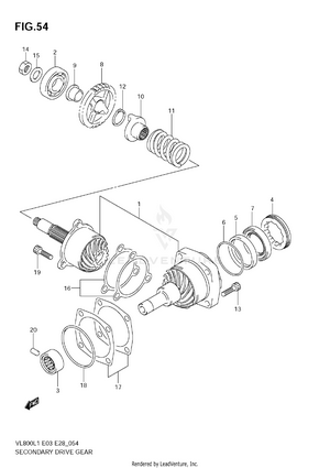 Secondary Drive Gear Schematic