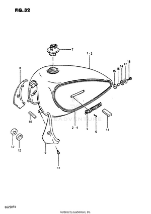 Fuel Tank (gs250tx) Schematic