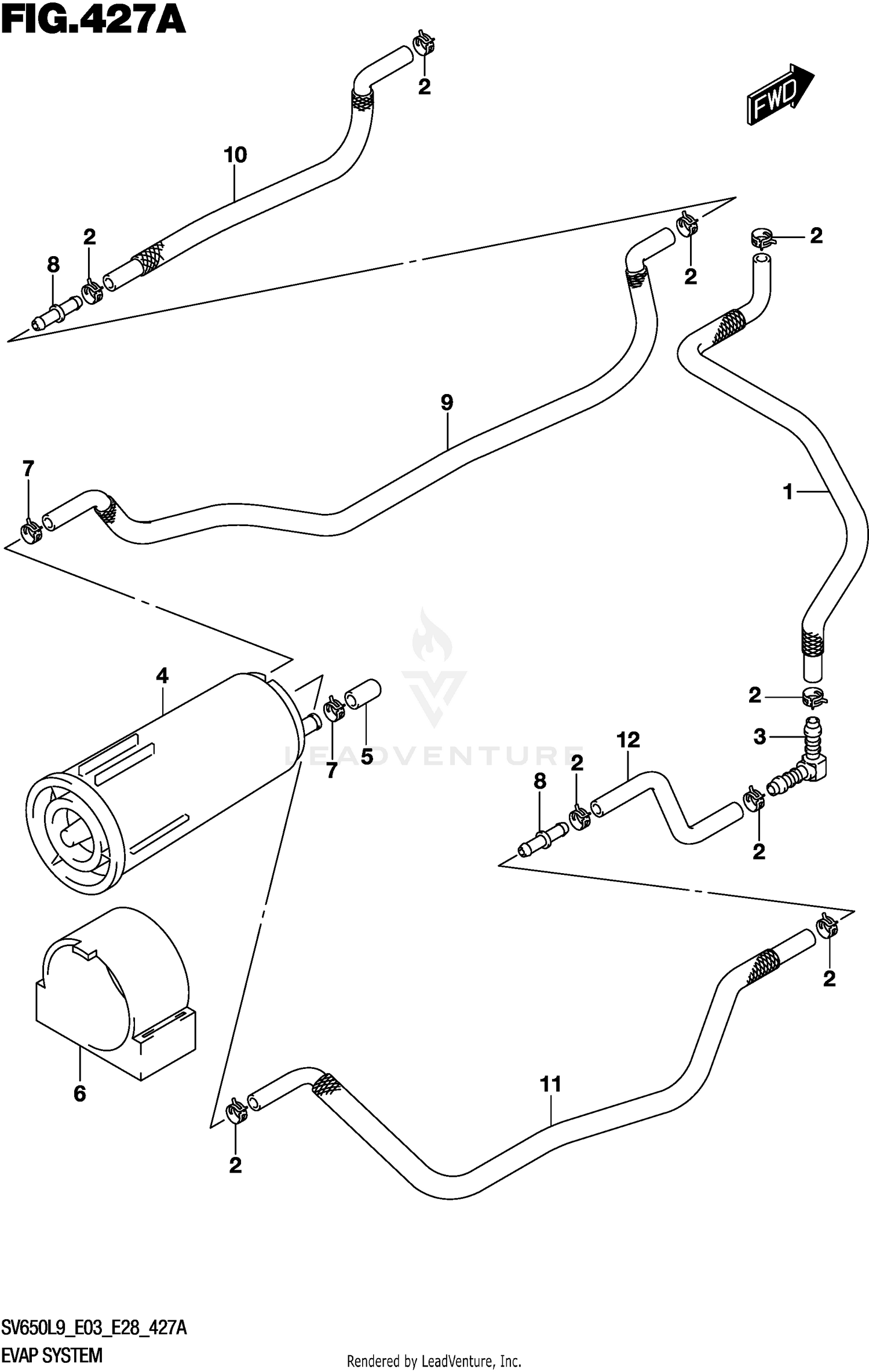 EVAP SYSTEM (SV650L9 E33)
