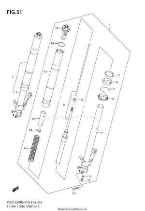 Front Fork Damper Schematic