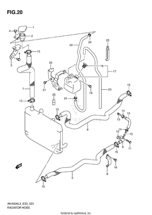 Radiator Hose Schematic