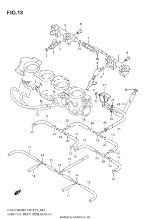 Throttle Body Hose/joint Schematic