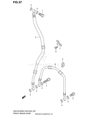 Front Brake Hose Schematic
