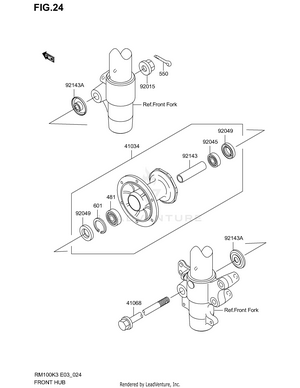 Front Hub Schematic