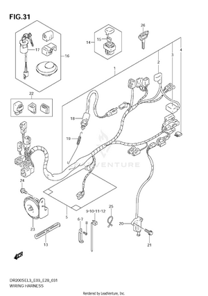 Wiring Harness (dr200sel3 E33) Schematic
