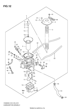 Carburetor (rear) Schematic