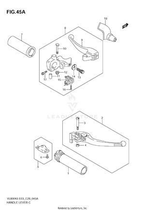 Handle Lever (model K7/k8/k9) Schematic