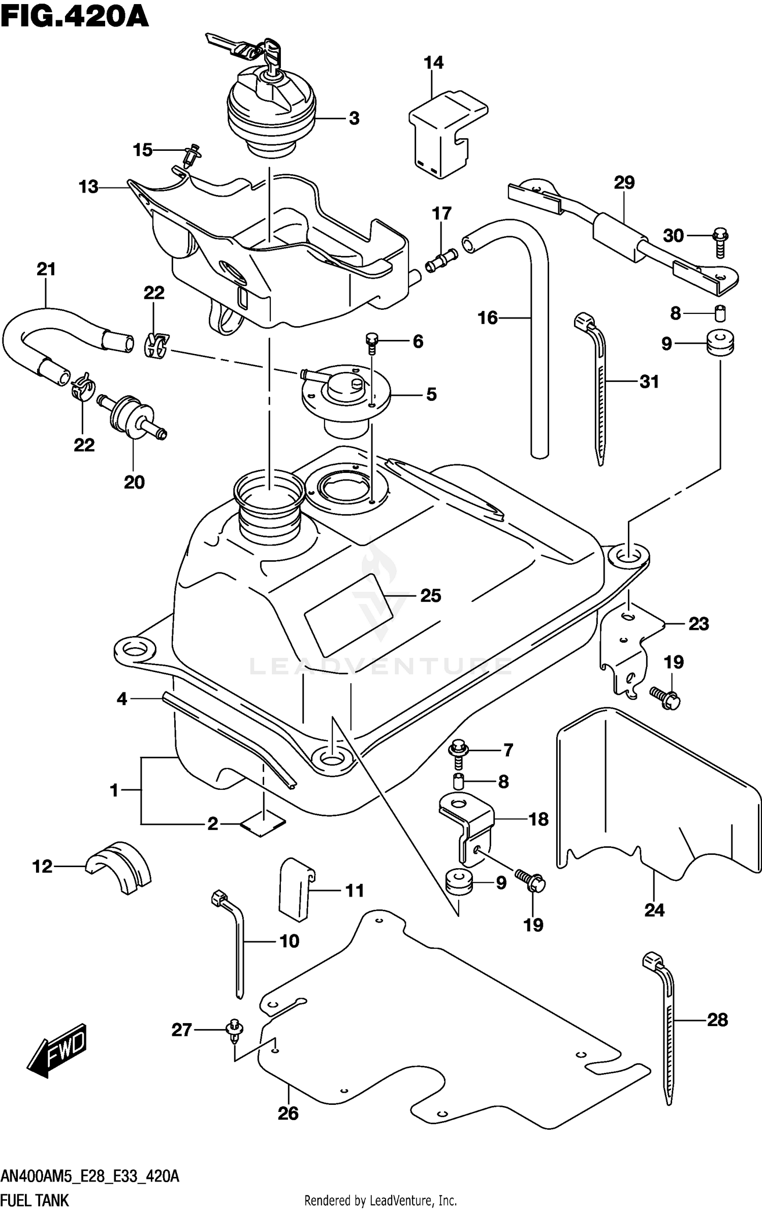 FUEL TANK (E33)