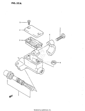 Front Master Cylinder (k/l/m/n/p/r) Schematic