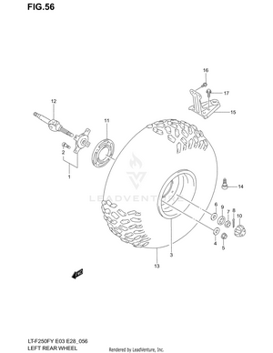 Left Rear Wheel Schematic