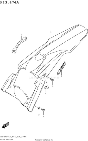 Rear Fender Schematic