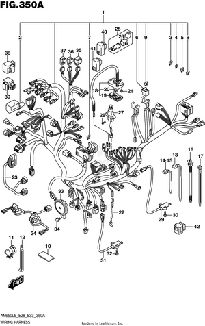 Wiring Harness (an650l6 E33) Schematic