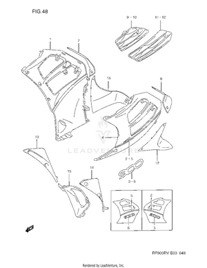 Under Cowling Body (rf900rr/rs) Schematic