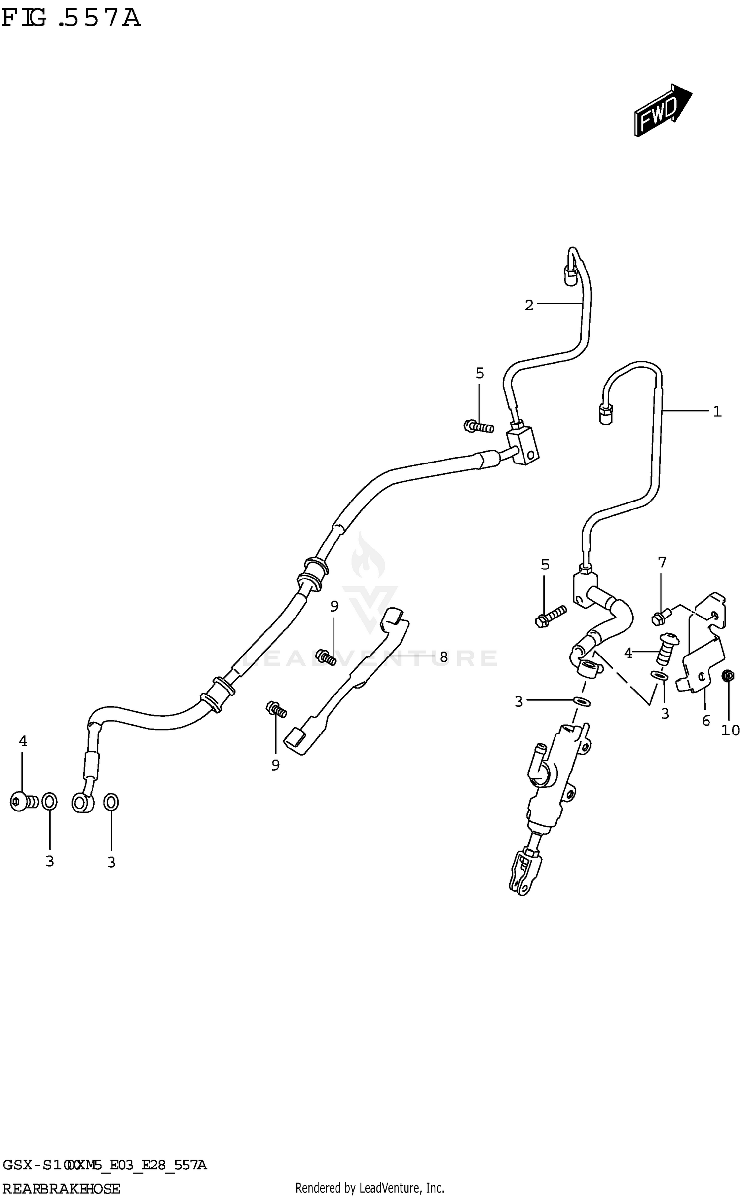 REAR BRAKE HOSE