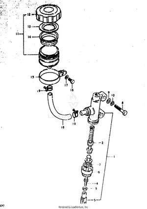 Rear Master Cylinder Schematic