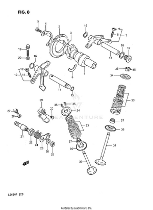 Cam Shaft - Valve Schematic