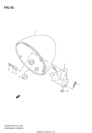 Headlamp Housing Schematic