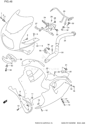 Installation Parts (model S/t/v/w) Schematic