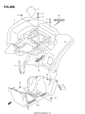 Rear Fender (model K7) Schematic