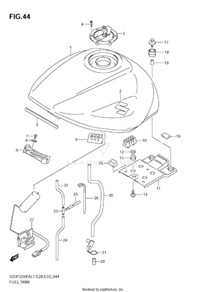 Fuel Tank (e28) Schematic