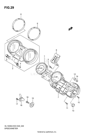 Speedometer (model K2/k3) Schematic