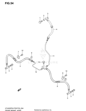 Front Brake Hose Schematic