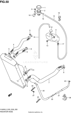 Radiator Hose Schematic