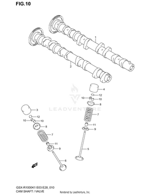 Cam Shaft - Valve Schematic