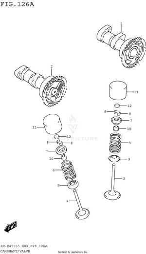 Camshaft/valve Schematic