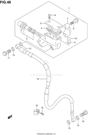 Front Master Cylinder Schematic