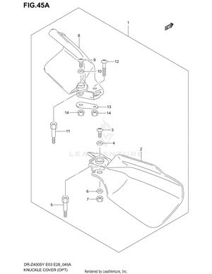 Knuckle Cover (model K3/k4 Opt) Schematic