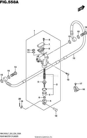 Rear Master Cylinder Schematic