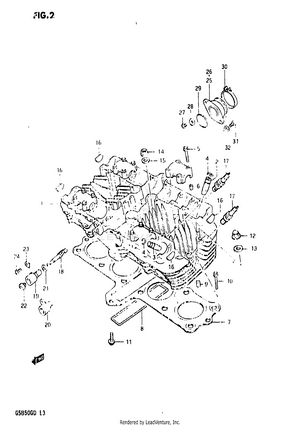 Cylinder Head Schematic