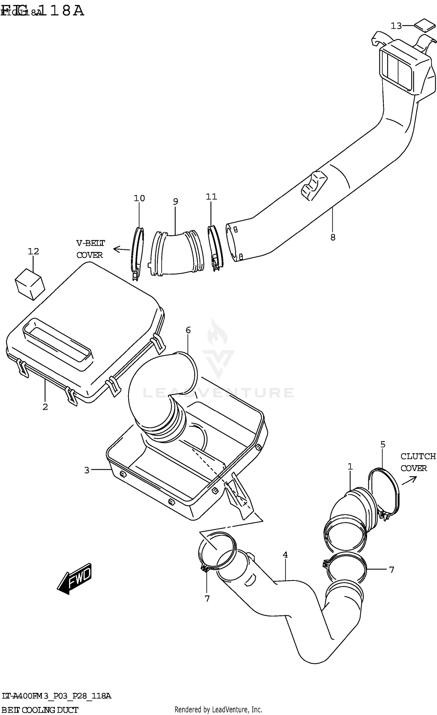BELT COOLING DUCT