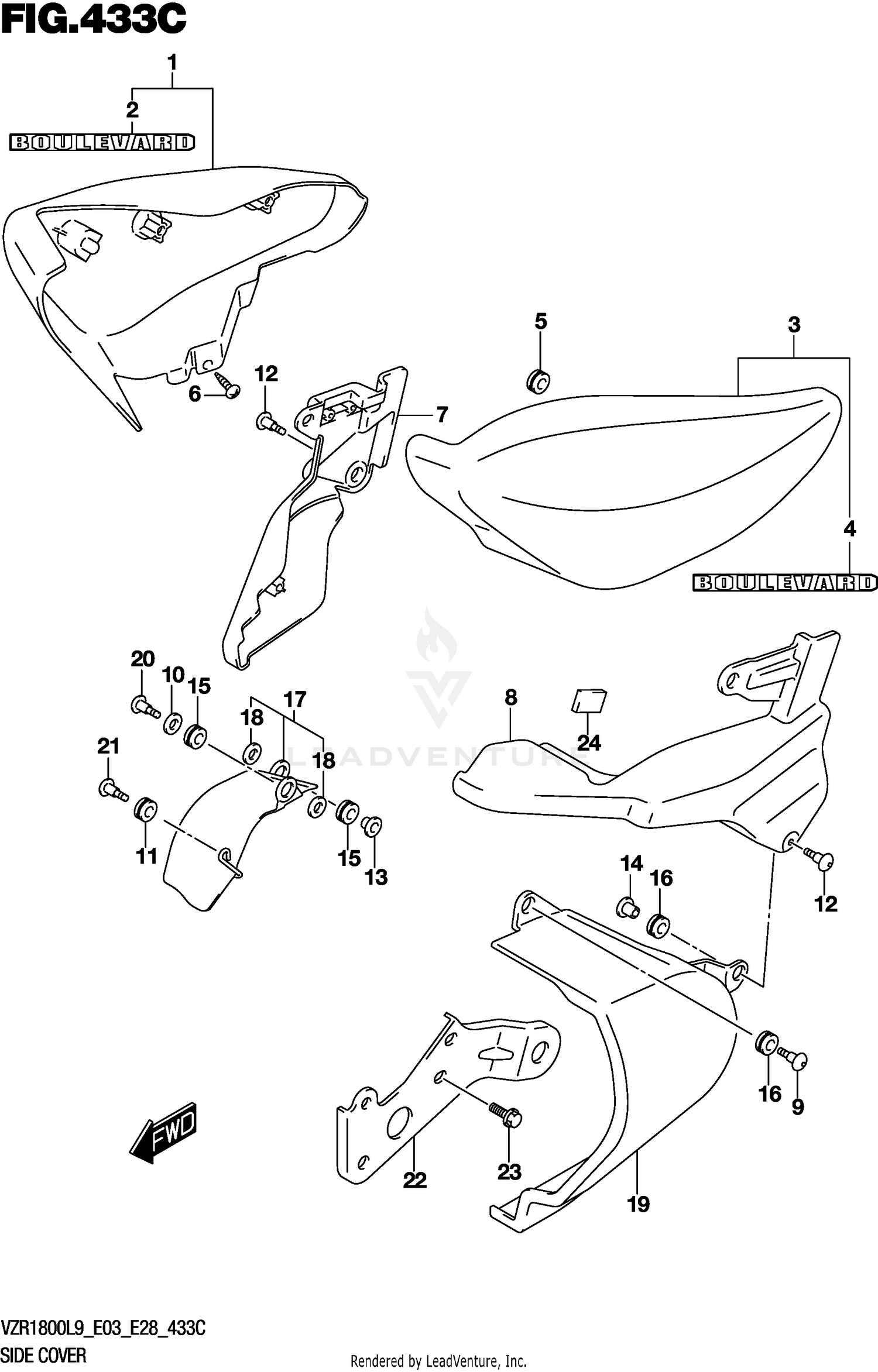 SIDE COVER (VZR1800BZL9 E28)