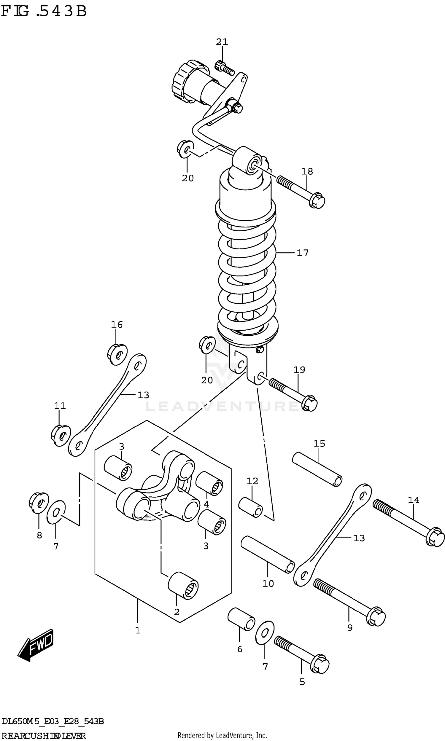 REAR CUSHION LEVER
