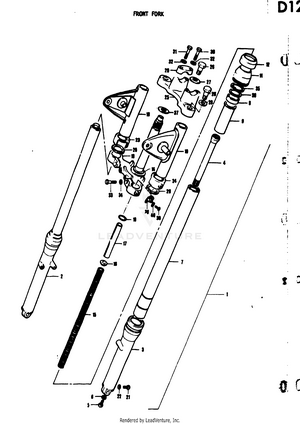 Front Fork Schematic