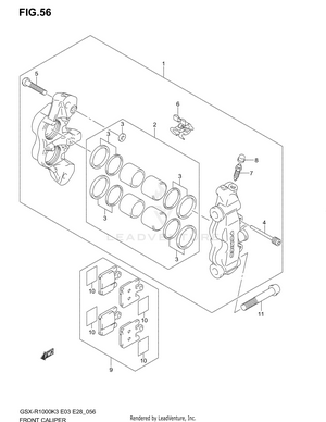 Front Caliper (model K3) Schematic