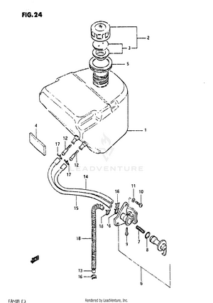 Fuel Tank (model D/e/f/g/h/j/k/l/m) Schematic