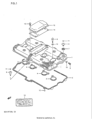 Cylinder Head Cover Schematic