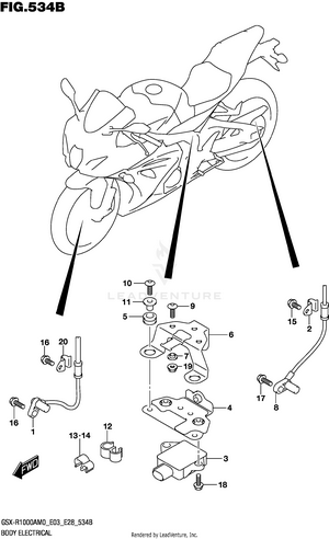 Body Electrical (gsx-r1000ra,gsx-r1000rza) Schematic