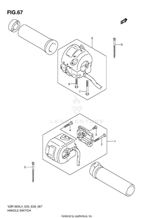 Handle Switch (vzr1800l4 E28) Schematic