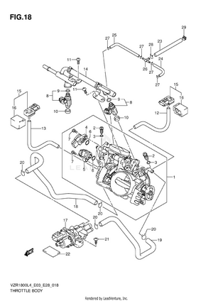 Throttle Body (vzr1800zl4 E33) Schematic