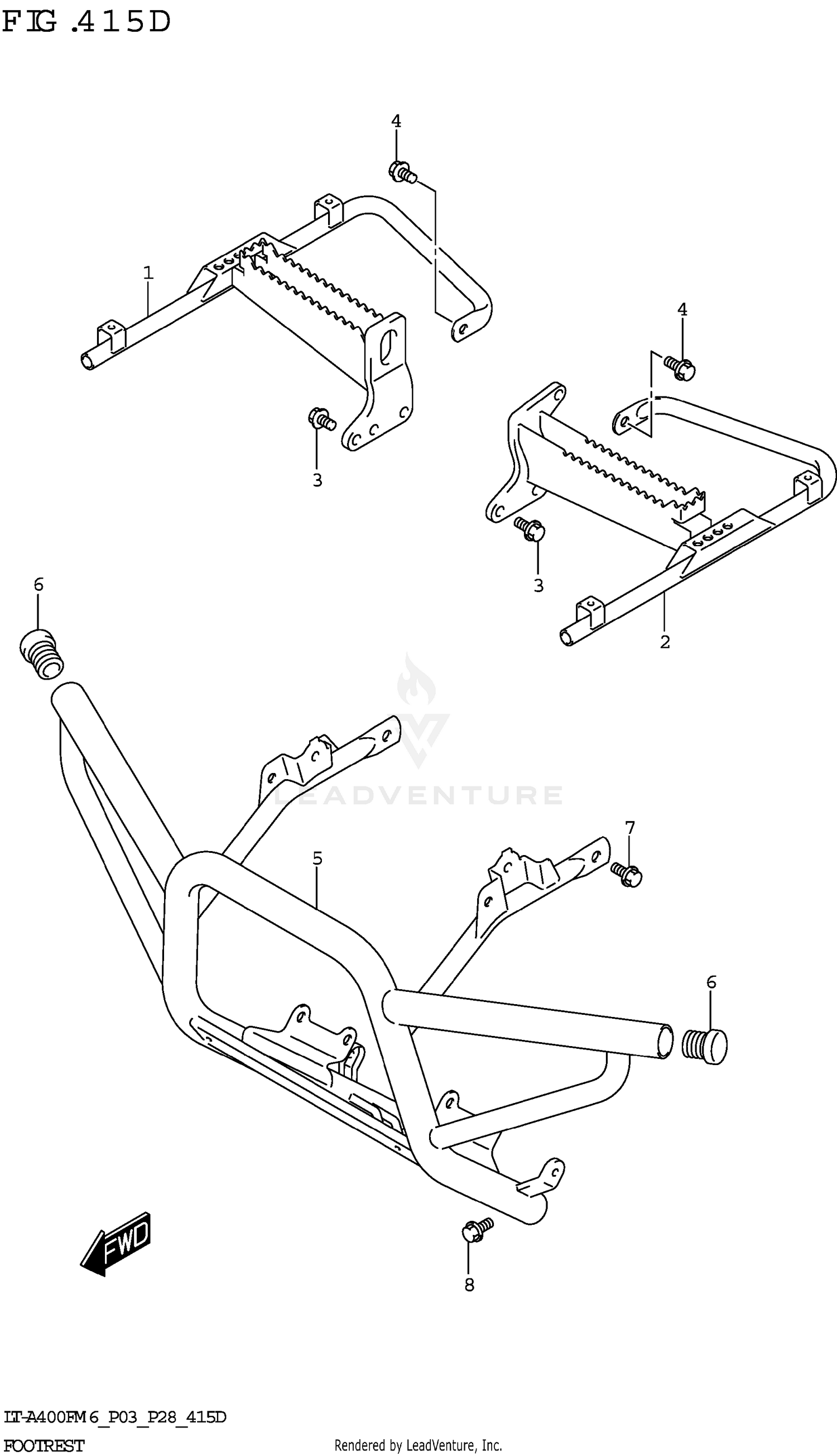 FOOTREST (LT-A400FZ:P03)