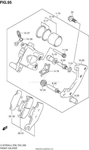 Front Caliper Schematic