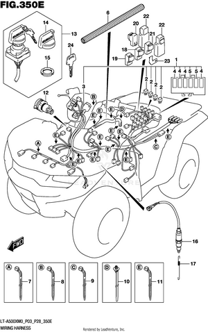 Wiring Harness (lt-a500xpm0 P28) Schematic