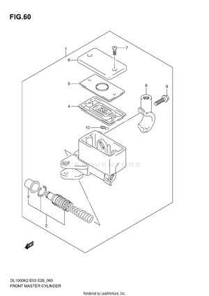 Front Master Cylinder Schematic